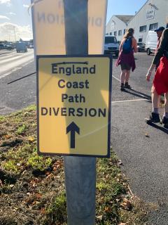 The final section of the walk currently has a diversion along some busy roads - not very pleasant